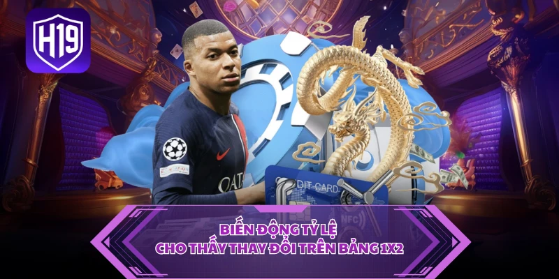 Biến động tỷ lệ cho thấy thay đổi trên bảng 1X2